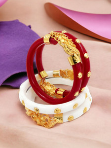 SUNISKA Plastic Gold-plated Shakha Pola