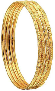 AFJ GOLD Copper Gold-plated Bangle Set