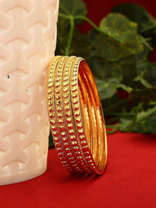 AFJ GOLD Copper Gold-plated Bangle Set