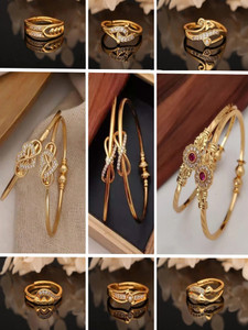 Divastri Alloy Diamond Brass Ring Bangle