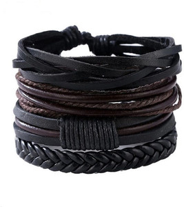 University Trendz Leather Charm Bracelet