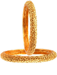 JewarHaat Brass Gold-plated Bangle Set