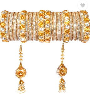 ELITEBAZAAR Metal Silver Bangle Set