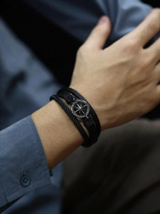 University Trendz Leather Bracelet