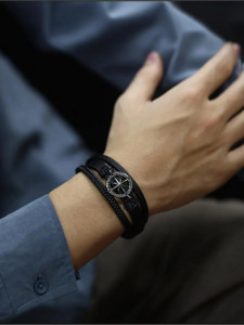 University Trendz Leather Bracelet