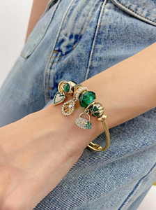 Goldiwala Stainless Steel Beads Gold-plated Bracelet