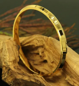 PINKRY JEWEL Brass Gold-plated Kada