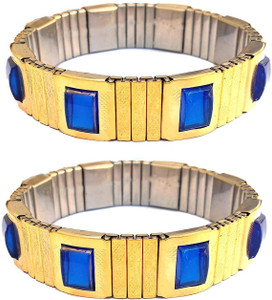 Rop Brass, Metal Diamond Gold-plated Bracelet Set