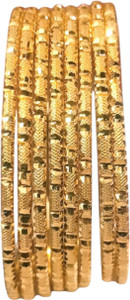SGN FASHION Brass Gold-plated Bangle Set