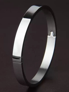 Heer Collection Stainless Steel Titanium Kada
