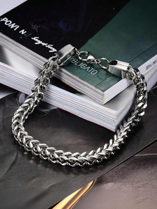 Thrillz Stainless Steel Silver Bracelet