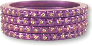 Praavya Lac Cubic Zirconia Bangle Set