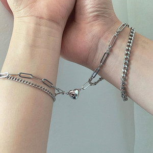 VIANSH Dori, Stainless Steel Silver Bracelet Set