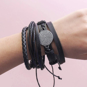 University Trendz Leather Bracelet