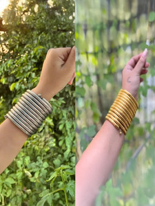 Samridhi DC Metal, Oxidised Silver, Alloy Bangle