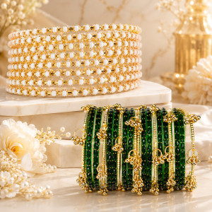 royalenterprise Glass Bangle Set