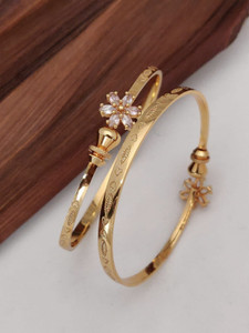 jitaksh Brass Gold-plated Bangle Set