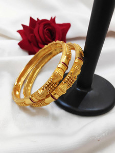 Prasansha Enterprises Brass Gold-plated Bangle