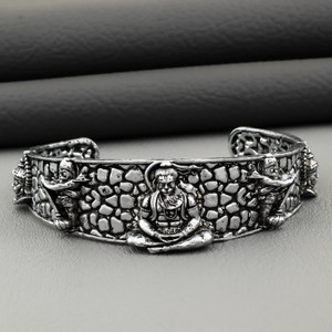 nilkanth Metal Silver Coated Kada