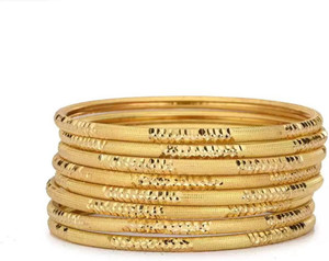 SGN FASHION Brass Gold-plated Bangle Set