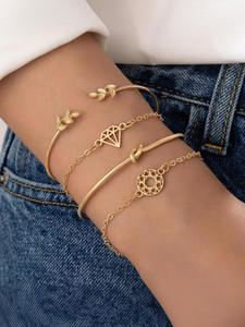 Jewels Galaxy Alloy Gold-plated Bracelet