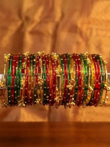 poojafashion Metal Gold-plated Bangle Set