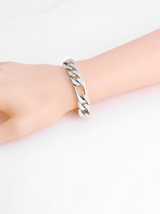 zebisco Stainless Steel Silver, Titanium Bracelet