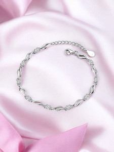 Nilu's Collection Alloy Sterling Silver Bracelet