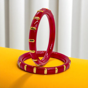 SUNISKA Plastic Gold-plated Shakha Pola