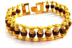 SUKHALAYA Rudraksha Gold-plated Bracelet
