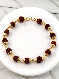 Rudram Wood Silver Bracelet Set