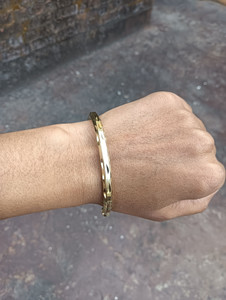 R G MART Brass Gold-plated Kada