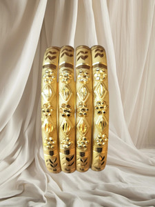 SGN FASHION Brass Gold-plated Bangle Set