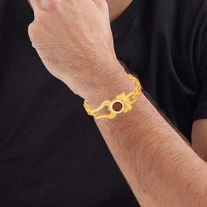 SUKHALAYA Rudraksha Gold-plated Charm Bracelet