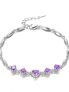 Nilu's Collection Copper Sterling Silver Charm Bracelet