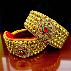 RAJASTHANI GAHANA Alloy Opal Gold-plated Armlet Set