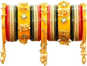 Zindura Alloy Pearl Gold-plated Chudas
