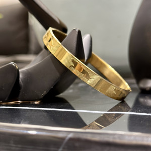 Patelapprels Stainless Steel Gold-plated Kada