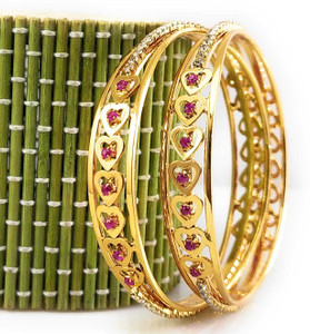 AFJ GOLD Copper Gold-plated Bangle Set