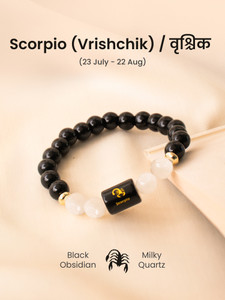 Astrotalk Black Obsidian Beads Bracelet