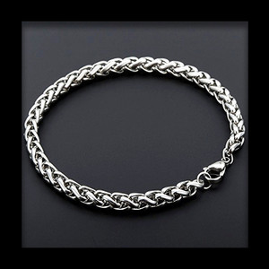 syrma Stainless Steel Silver Bracelet - Image 4