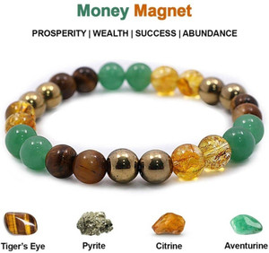 GemVastu Crystal Bracelet (Pyrite, Aventurine, Citrine, Tiger's Eye) - Image 5