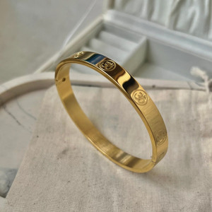 Mahi creations Stainless Steel Gold-plated Kada