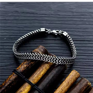 Fashion Frill Stainless Steel Silver Bracelet - Image 6