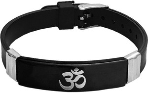 M Men Style Alloy, Stainless Steel Rhodium Bracelet