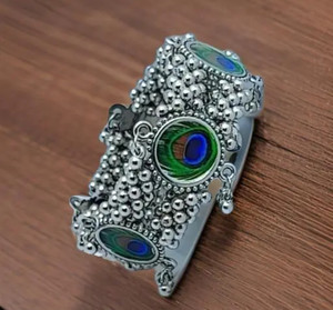 DF DEB FASHION Alloy Beads Silver Coated Bangle