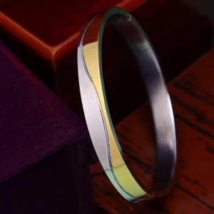 Mahi creations Stainless Steel Gold-plated Kada
