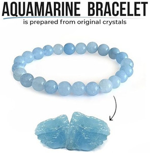 VIBESLE Stone, Aquamarine Crystal Bracelet
