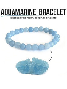 VIBESLE Stone, Aquamarine Crystal Bracelet