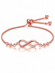 Nilu's Collection Copper Gold-plated Charm Bracelet